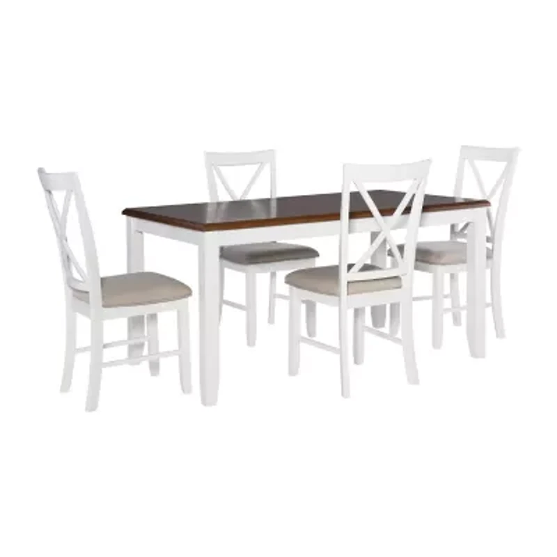 Janisse Rectangular Wood-Top Dining Table
