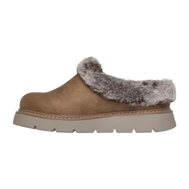 Skechers Bobs Keepsake Lite Cozy Blend Womens Memory Foam Slip-On Slippers