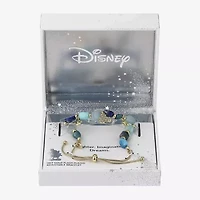 Disney Classics Womens Blue Quartz 14K Gold Over Brass Star Mickey Mouse Bolo Bracelet