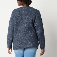 a.n.a Womens Crew Neck Long Sleeve Pullover Sweater