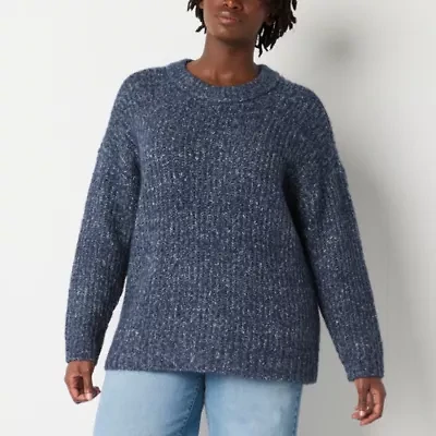 a.n.a Womens Crew Neck Long Sleeve Pullover Sweater