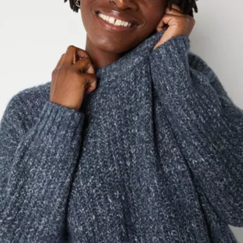 a.n.a Womens Crew Neck Long Sleeve Pullover Sweater