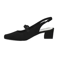Easy Street Womens Cameo Block Heel Pumps