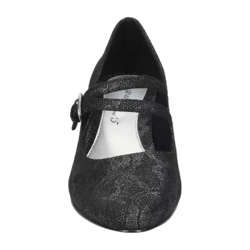 Easy Street Womens Meryl Stiletto Heel Pumps