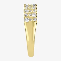 Womens 1/5 CT. Natural White Diamond 14K Gold Delicate Stackable Ring