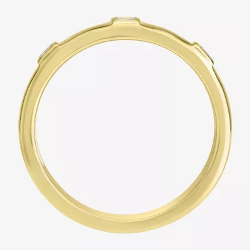 Womens 1/5 CT. Natural White Diamond 14K Gold Delicate Stackable Ring