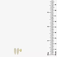 3/8 CT. T.W. Natural White Diamond 14K Gold 13mm Pear Stud Earrings