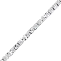 1/2 CT.T.W. Natural Diamond Sterling SIlver Tennis Bracelet