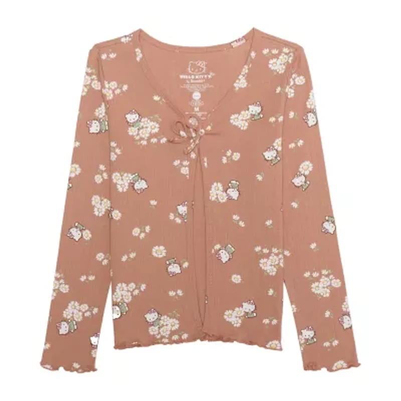 Little & Big Kid Girls 2-pc. V Neck Long Sleeve Hello Kitty Shirt Set