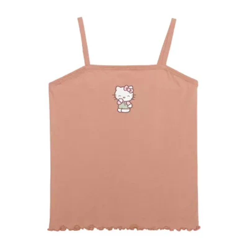 Little & Big Kid Girls 2-pc. V Neck Long Sleeve Hello Kitty Shirt Set