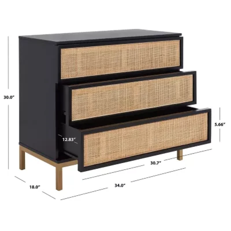 Zadie 3-Drawer Chest