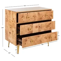 Safavieh Katia 3-Drawer Chest