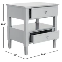 Safavieh Jenson 2-Drawer Nightstand
