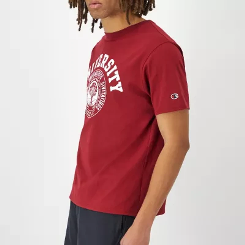 Champion Mens Crew Neck Short Sleeve Regular Fit Graphic T-Shirt