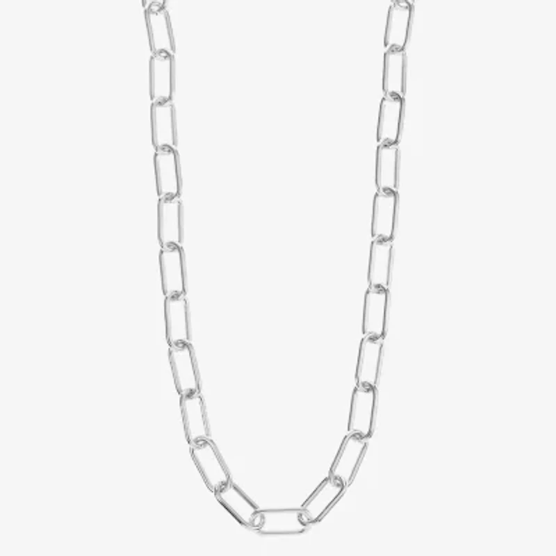 Liz Claiborne Womens 17 Inch Paperclip Chain Necklace