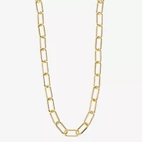 Liz Claiborne Womens 17 Inch Paperclip Chain Necklace