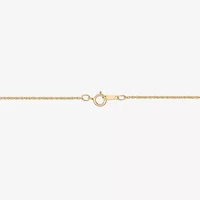 Womens Genuine Green Emerald 10K Gold 18 Inch Pendant Necklace