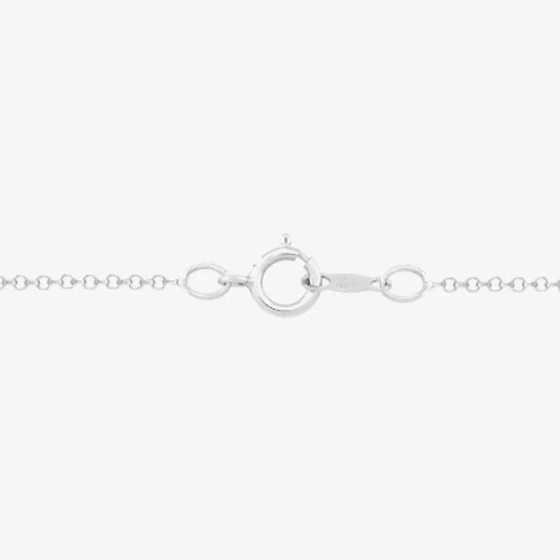 Womens 1/5 CT. Natural White Diamond 10K Two Tone Gold Star 18 Inch Pendant Necklace