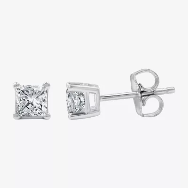 5/8 CT. T.W. Lab-Grown (G / Si1-Si2) Diamond Princess-cut Stud Earrings 10K or 14K Gold