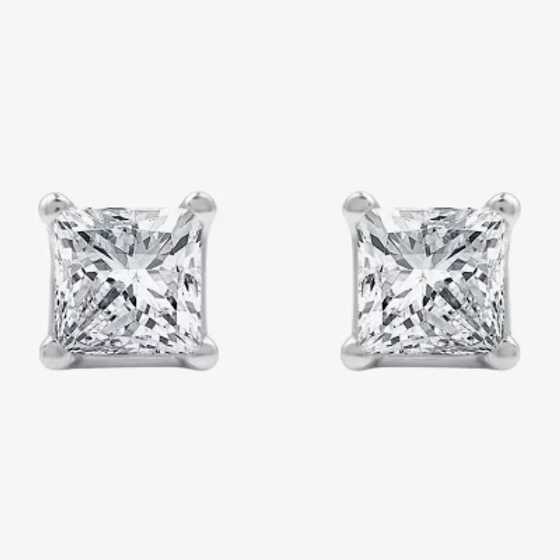 5/8 CT. T.W. Lab-Grown (G / Si1-Si2) Diamond Princess-cut Stud Earrings 10K or 14K Gold