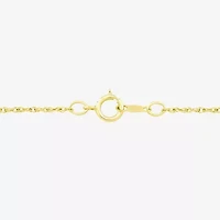 Womens Genuine Green Peridot 14K Gold Over Silver 18 Inch Pendant Necklace
