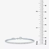 Yes, Please! Lab Created White Sapphire 14K Sterling Silver 8 Inch Tennis Bracelet