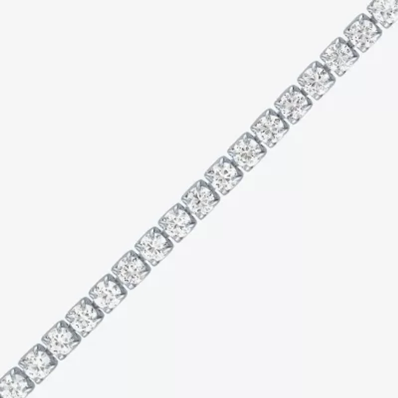 Yes, Please! Lab Created White Sapphire 14K Sterling Silver 8 Inch Tennis Bracelet