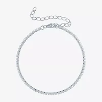 Yes, Please! Lab Created White Sapphire 14K Sterling Silver 8 Inch Tennis Bracelet