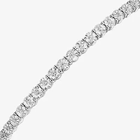 1/10 CT. T.W. Natural White Diamond Bolo Bracelet Sterling Silver or 14K Gold Over