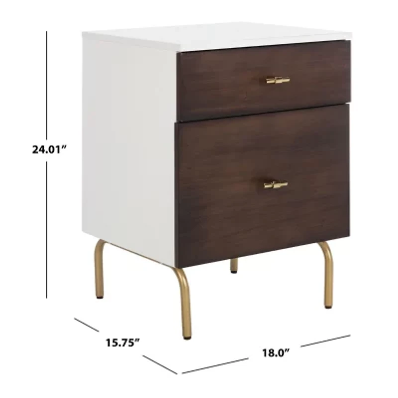 Safavieh Genevieve 2-Drawer Nightstand