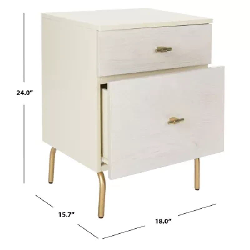 Genevieve 2-Drawer Nightstand