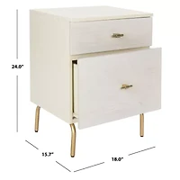 Genevieve 2-Drawer Nightstand