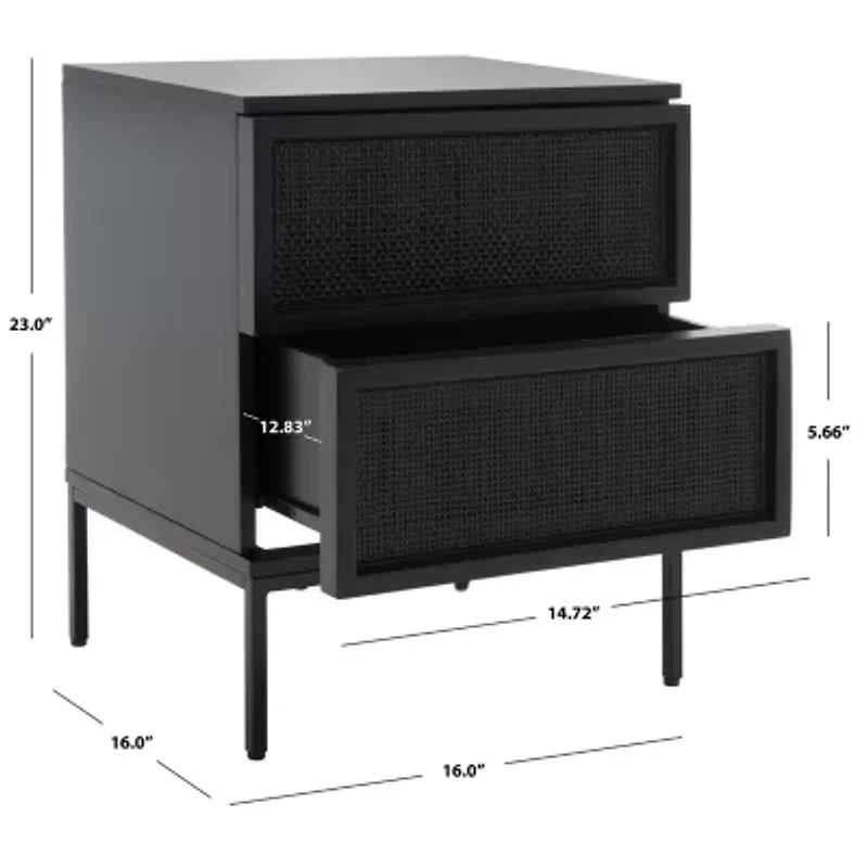 Zadie 2-Drawer Nightstand