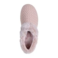Skechers Cozy Campfire Womens Memory Foam Faux Fur Trim Slip-On Slippers