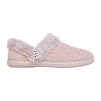 Skechers Cozy Campfire Womens Memory Foam Faux Fur Trim Slip-On Slippers
