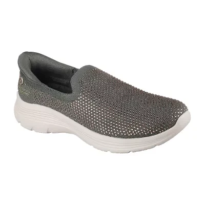 Skechers Hands Free Slip-Ins Martha Stewart Bedford Genuine Gem Womens Slip-On Walking Shoes