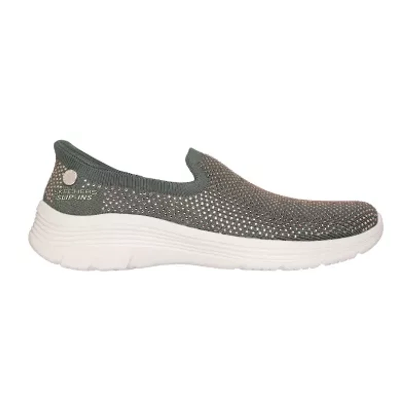 Skechers Hands Free Slip-Ins Martha Stewart Bedford Genuine Gem Womens Slip-On Walking Shoes