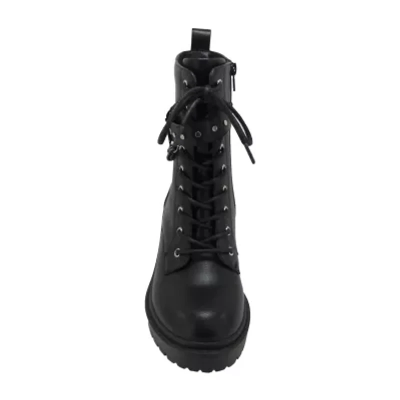 Pop Womens Aurorah Block Heel Booties