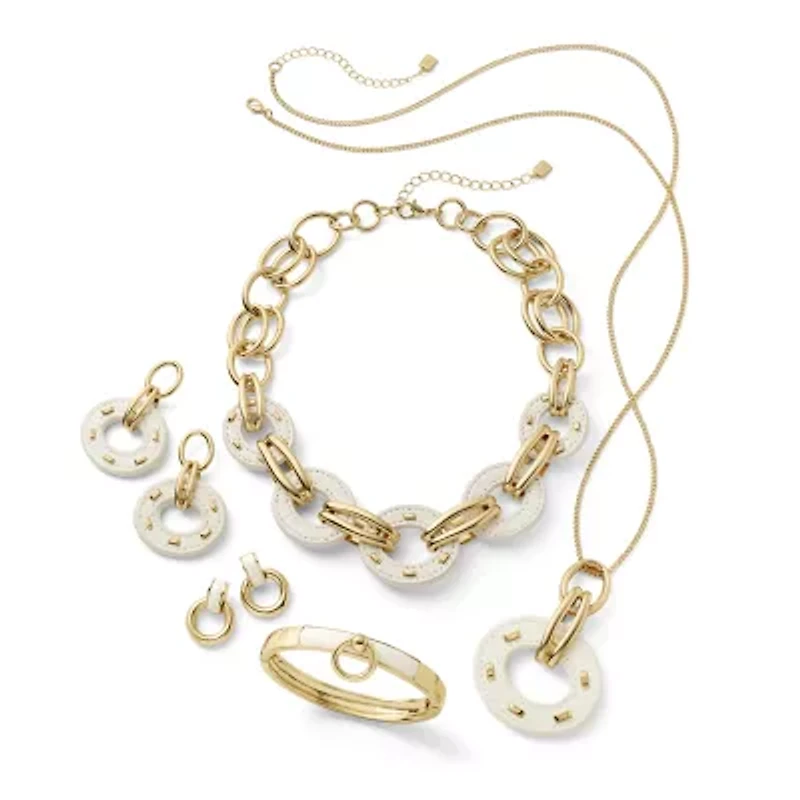 Worthington Gold Tone Womens 9 Inch Collar Necklace