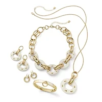 Worthington Gold Tone Womens 9 Inch Collar Necklace