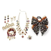 Bijoux Bar Gold Tone Womens Bow Drop Earrings