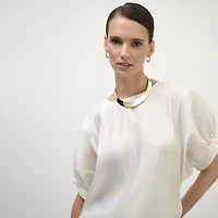 Bold Elements Womens Stainless Steel 14 Inch Collar Necklace