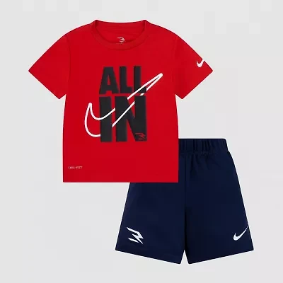 Nike 3BRAND by Russell Wilson Toddler Boys 2-pc. Short Set