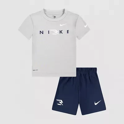 Nike 3BRAND by Russell Wilson Toddler Boys 2-pc. Short Set