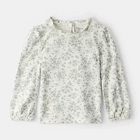 Oshkosh Toddler Girls Round Neck Long Sleeve Blouse