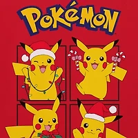 Pikachu Little & Big Kid Boys Crew Neck Short Sleeve Regular Fit Pokeman Graphic T-Shirt