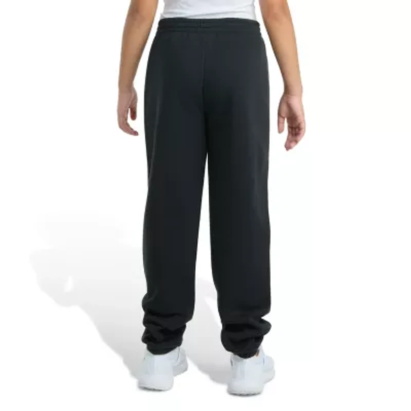 adidas Fleece Big Kid Girls Cuffed Mid Rise Loose Fit Jogger Pant
