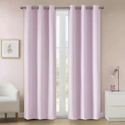 INK+IVY Kids Quest Rod Pocket Back Tab 100% Blackout Single Curtain Panel