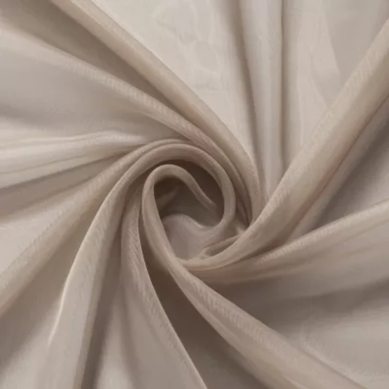 Crystal Sheer Rod Pocket Set of 2 Curtain Panel