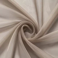 Crystal Sheer Rod Pocket Set of 2 Curtain Panel